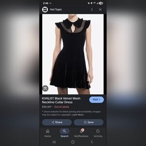 Kihilist Velvet Dress